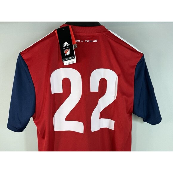 FC Dallas 2019 Home Replica Jersey Men’s T shirt Adidas Red, Small S, New W/Tags - Picture 8 of 16